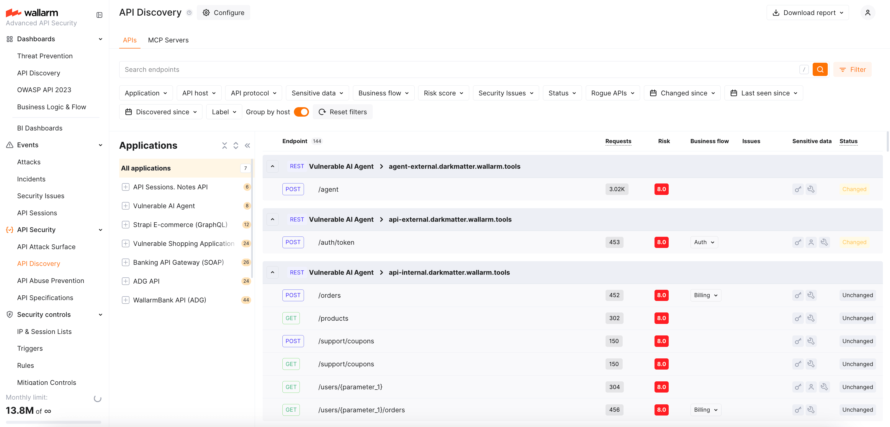 API Discovery - built API inventory