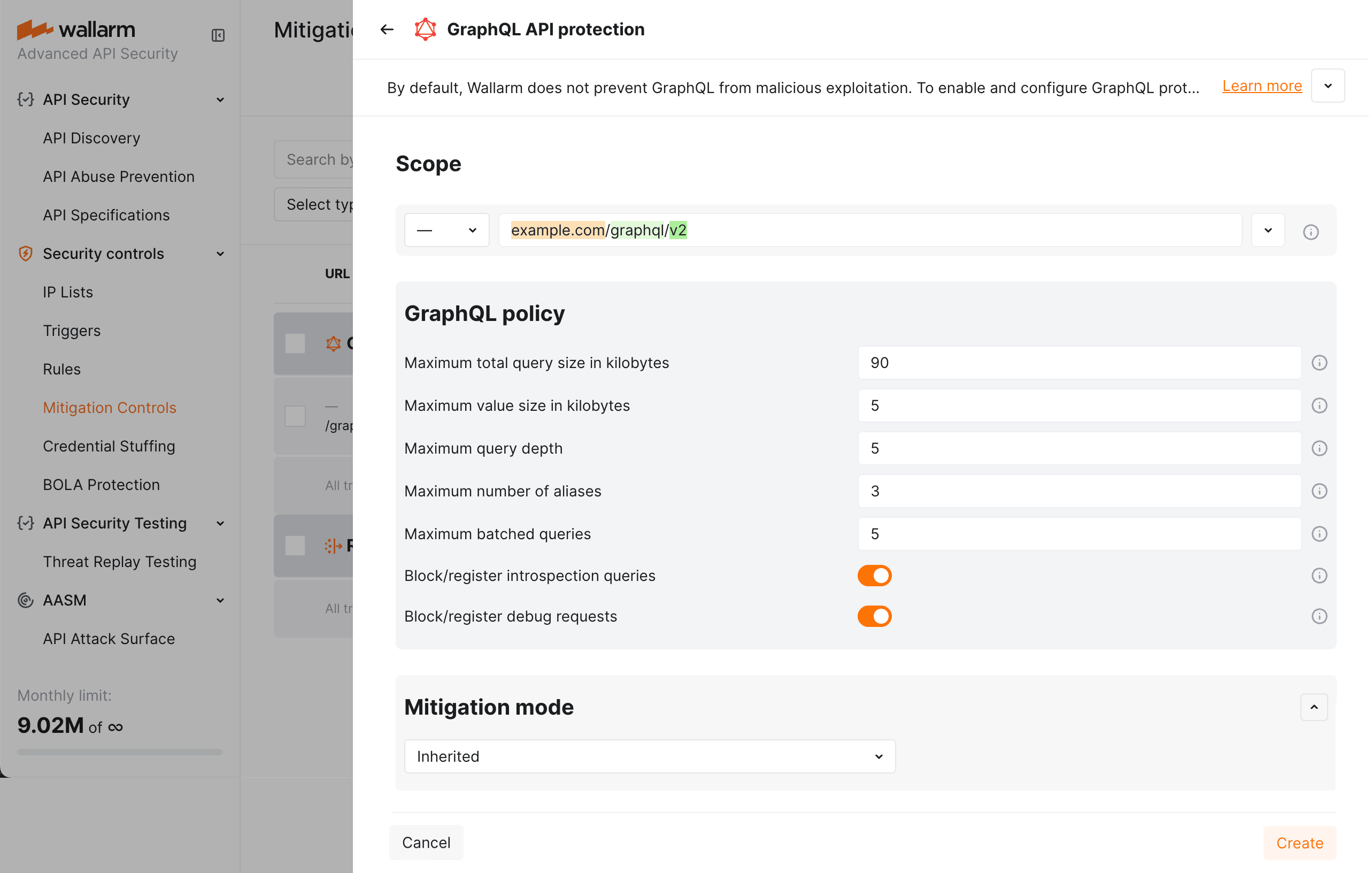 GraphQL stricter policy for child endpoint