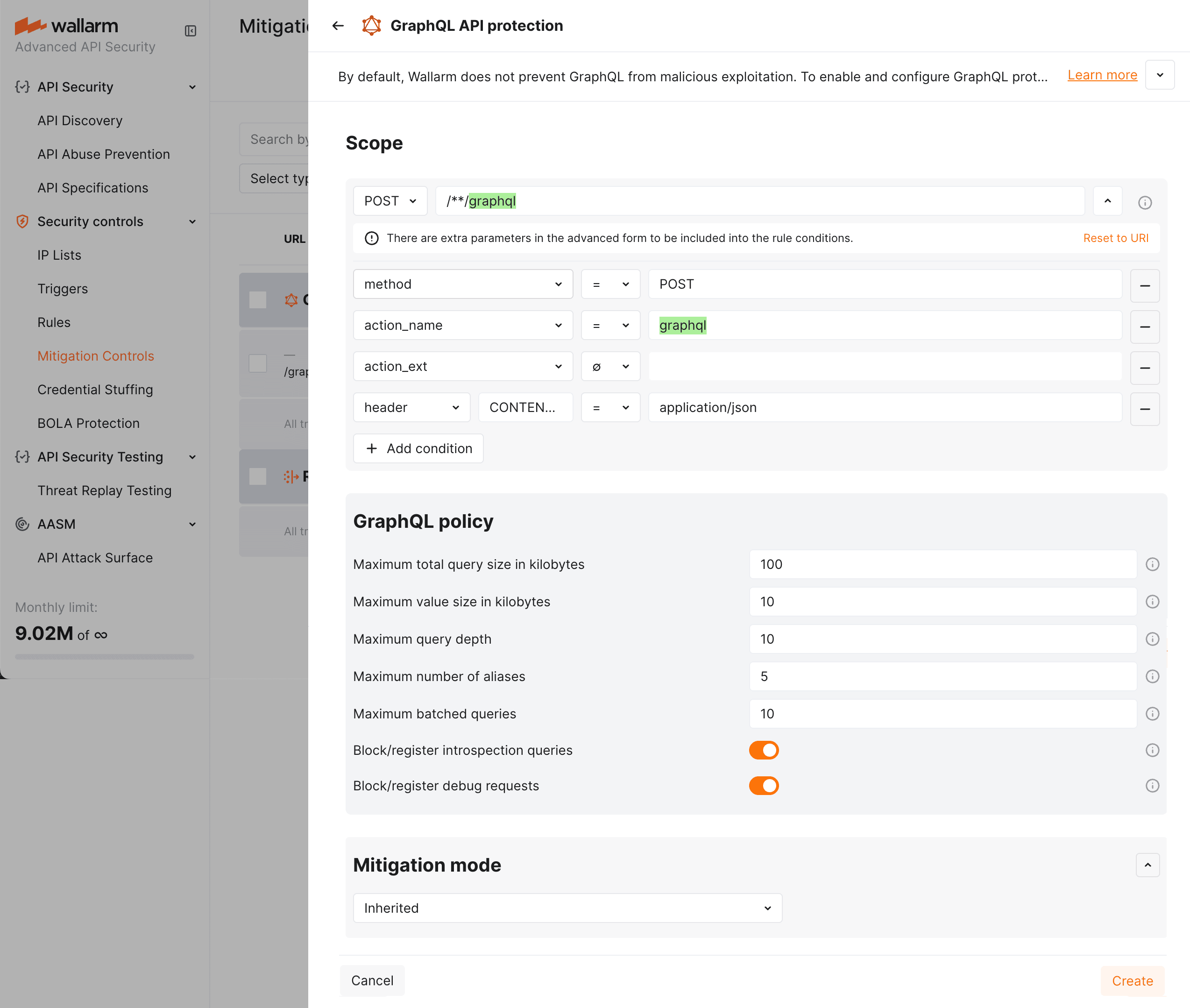 GraphQL thresholds