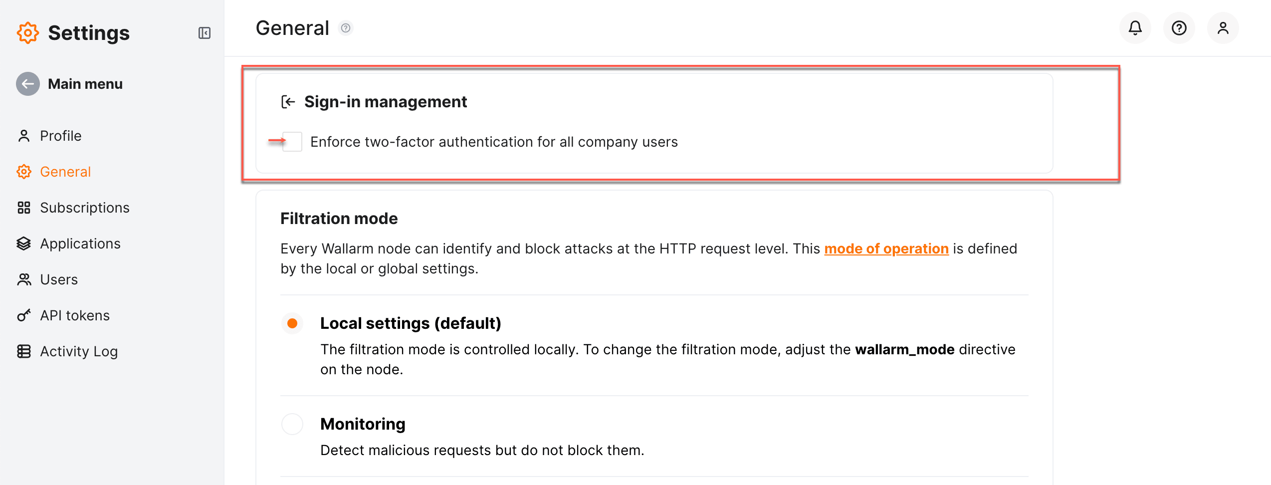 2FA - Enabling for all company users