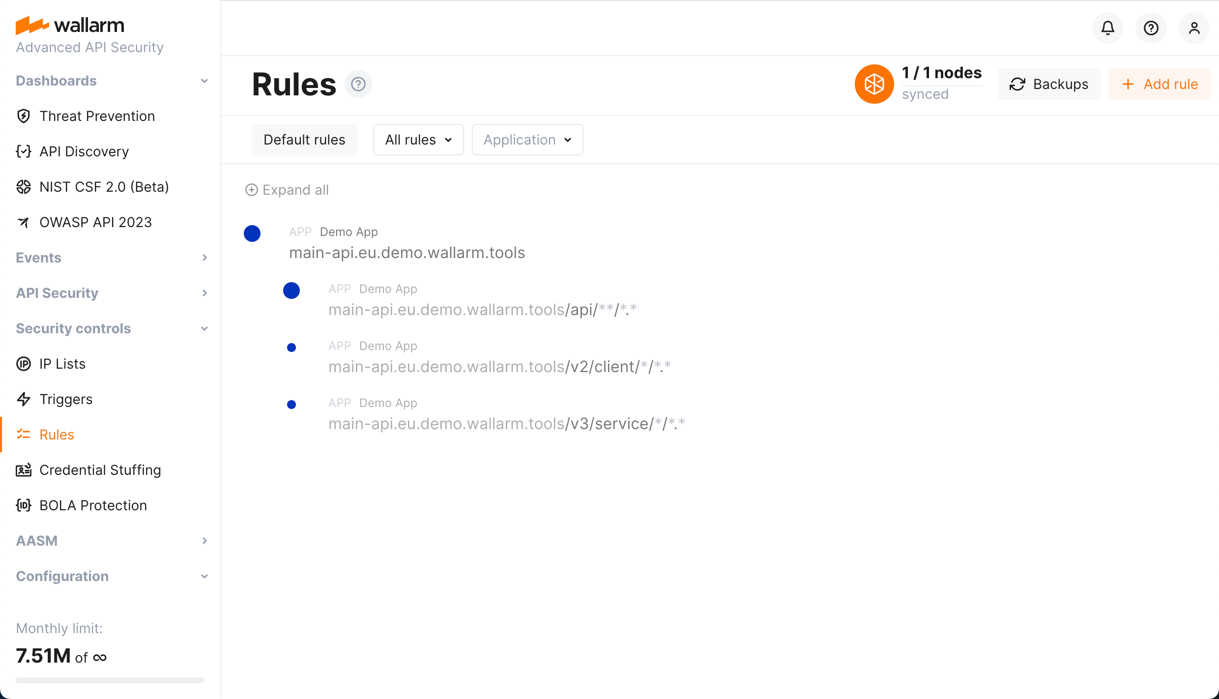 Rules section